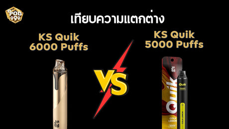 เปรียบเทียบใช้แล้วทิ้ง KS Quik 5000 vs KS Quik 6000 ตัวไหนเหมาะกับคุณ?